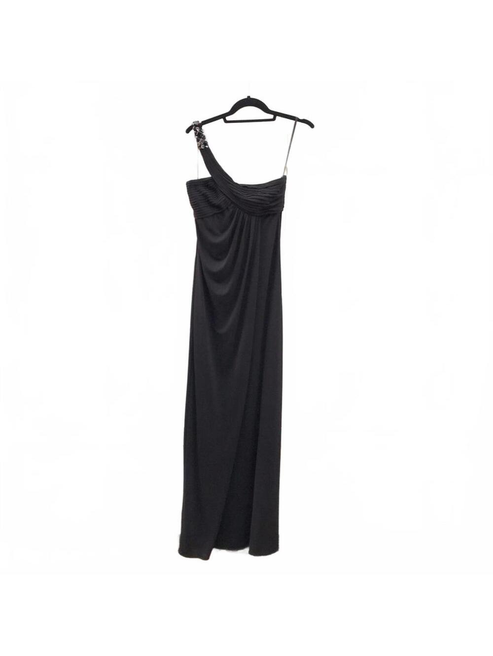 BCBG Maxazria Stunning One Shoulder LBD Column Dress | Size XS